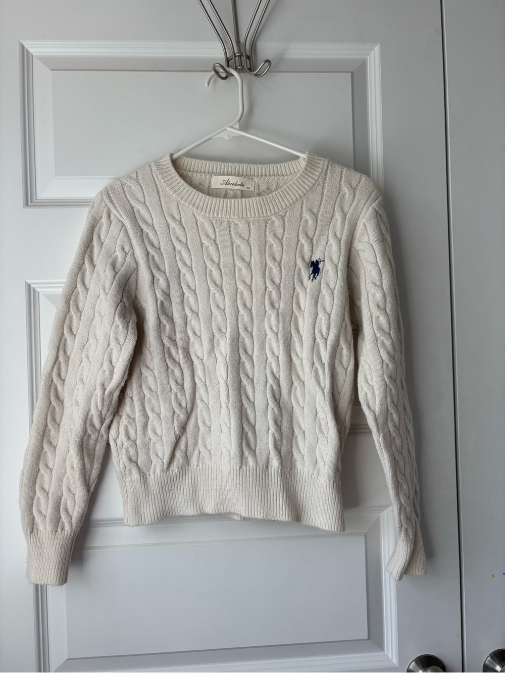 Cream Cable-Knit Sweater - Women's
